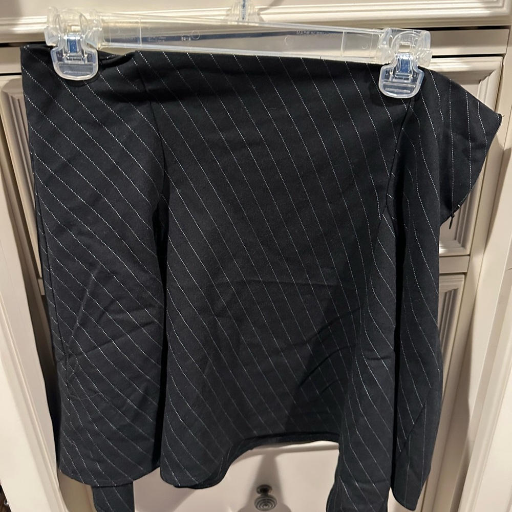 NWT Ultra Flirt Juniors' Asymmetric-Pleat Side-Zip Skirt XL
